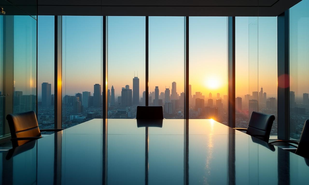 Strategic business growth background